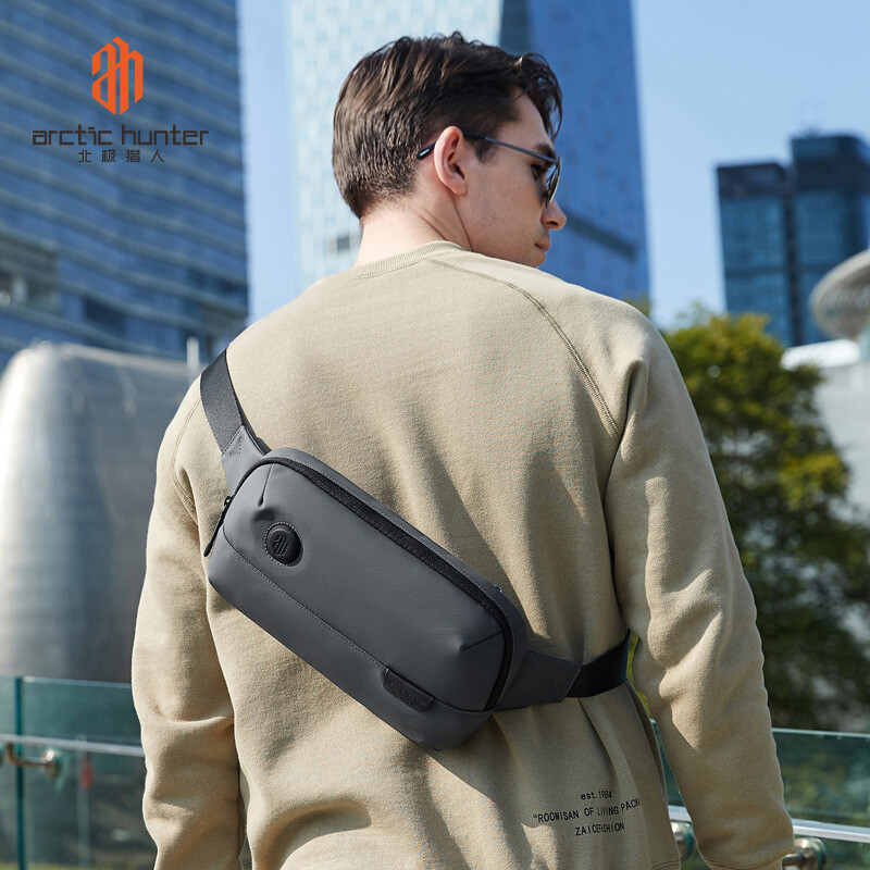 ARCTIC HUNTER Waterproof Shoulder Men Travel Chest Bag Outdoor Crossbody Hiking
