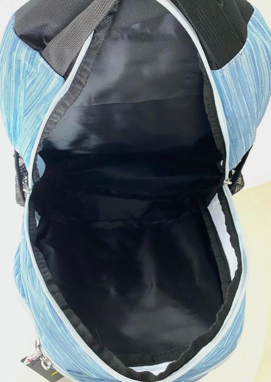 Adidas Journal Backpack Light Blue Black Athletic|Laptop|School Backpack NWT