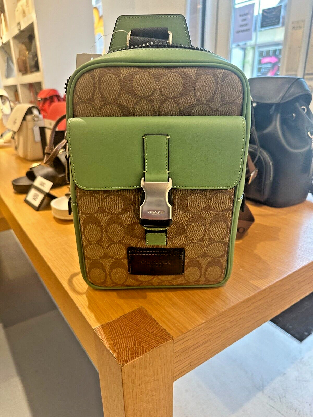 NWT Coach Track Pack In Colorblock Signature Canvas CR268
