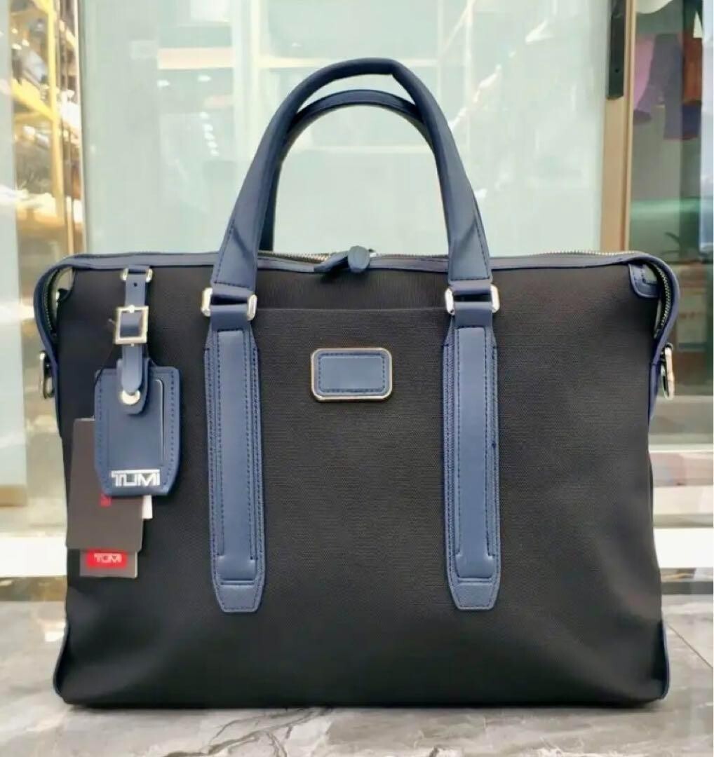 TUMI Jarvis Slim brief business bag Black Navy Travel Outlet