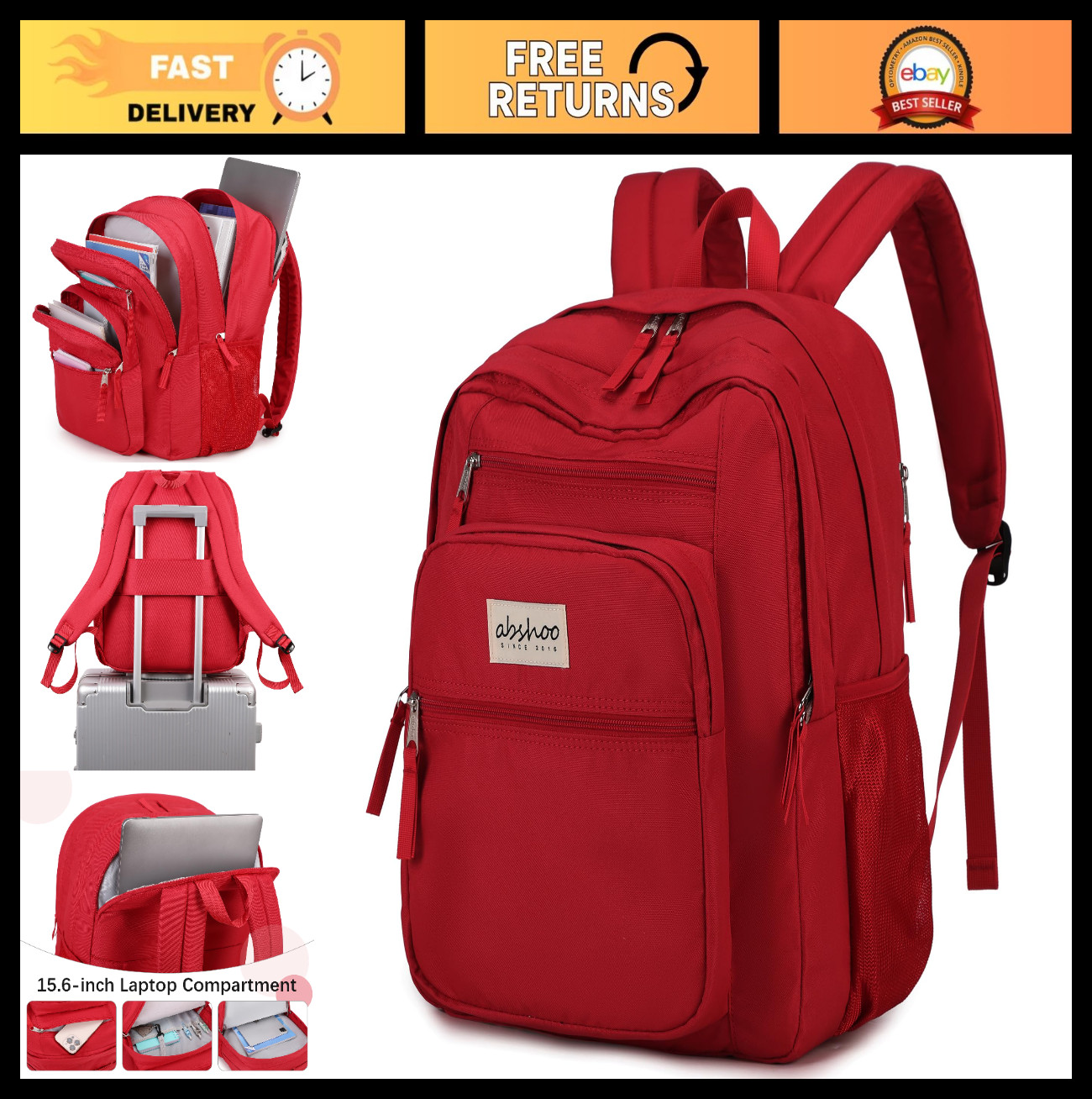 34L Large School Backpack for College, High School, Teen Girls – Travel Daypack