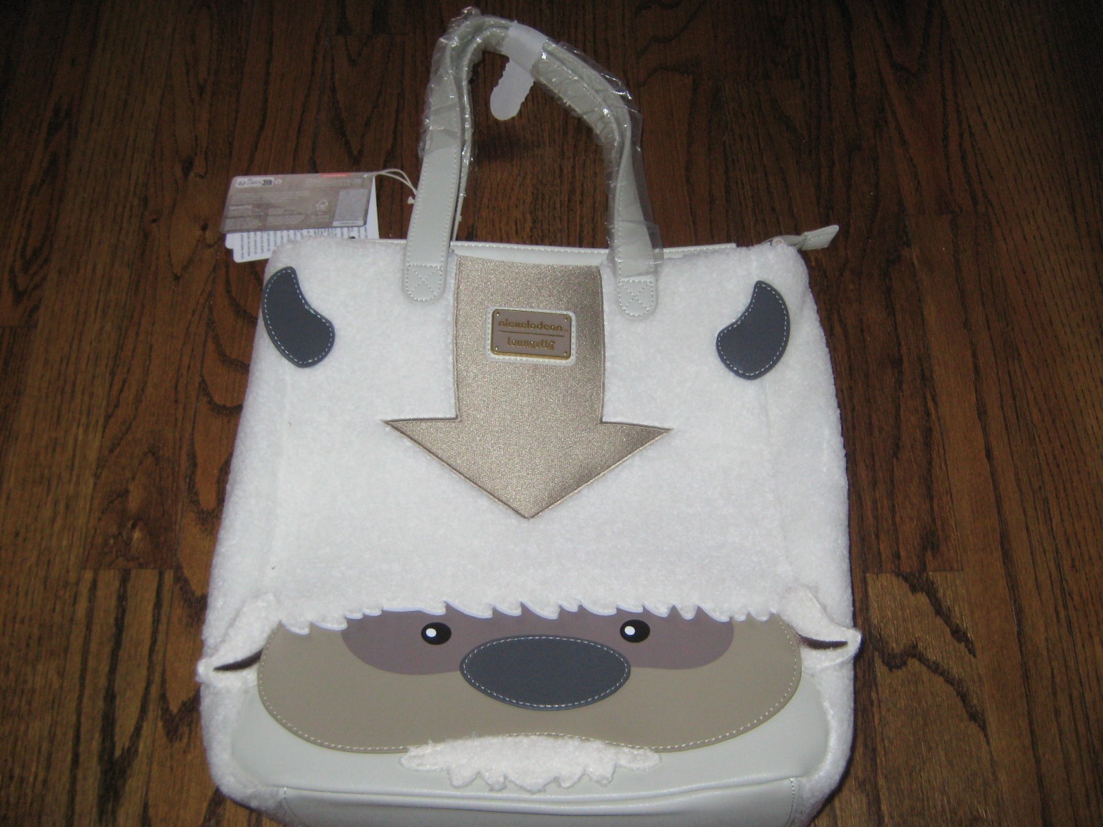 Loungefly Avatar: The Last Airbender Appa Plush Tote Bag with Momo Charm- New!