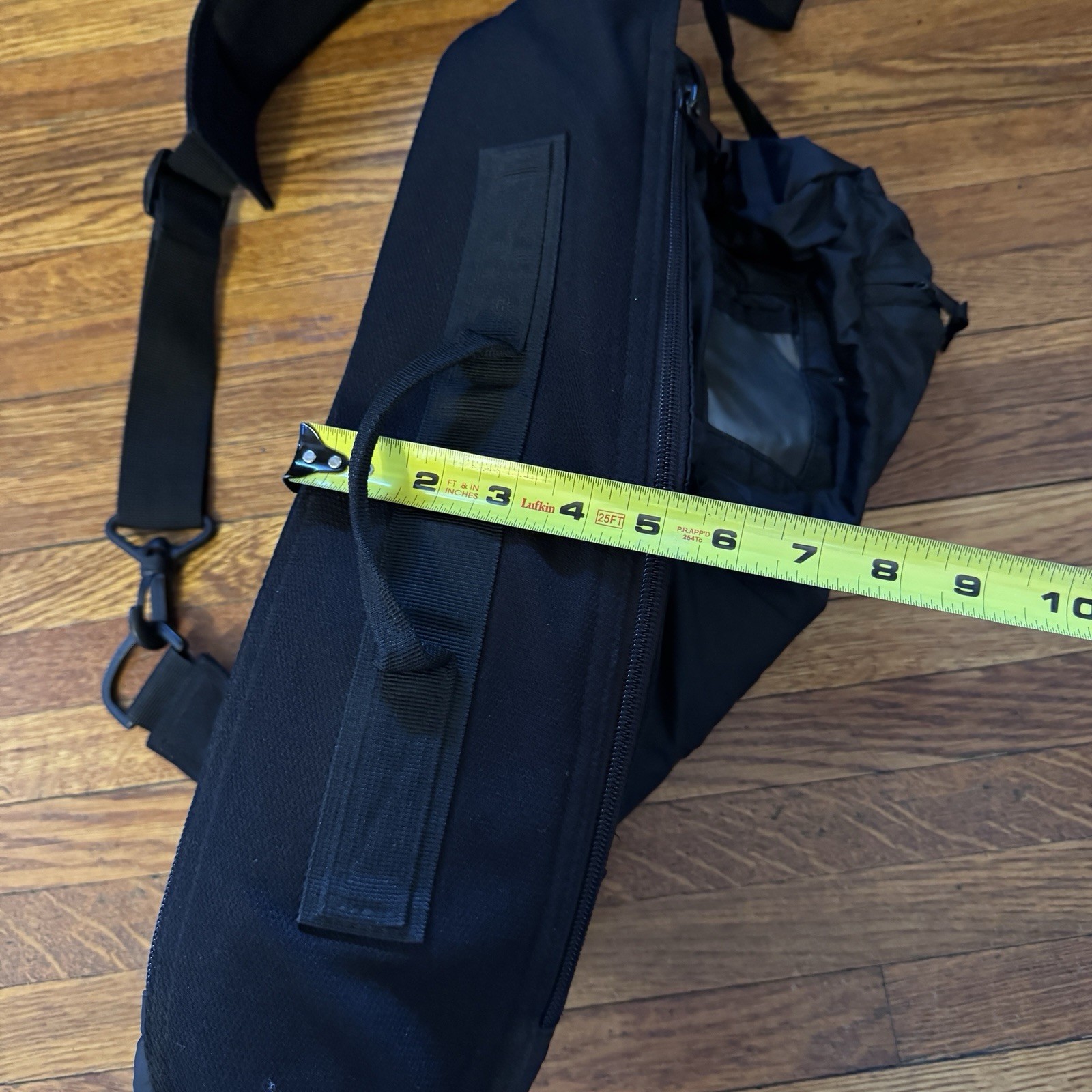 2003 GAP Sling Cargo Cross Body Bag Backpack Black Y2K Vintage 2000s Gorpcore