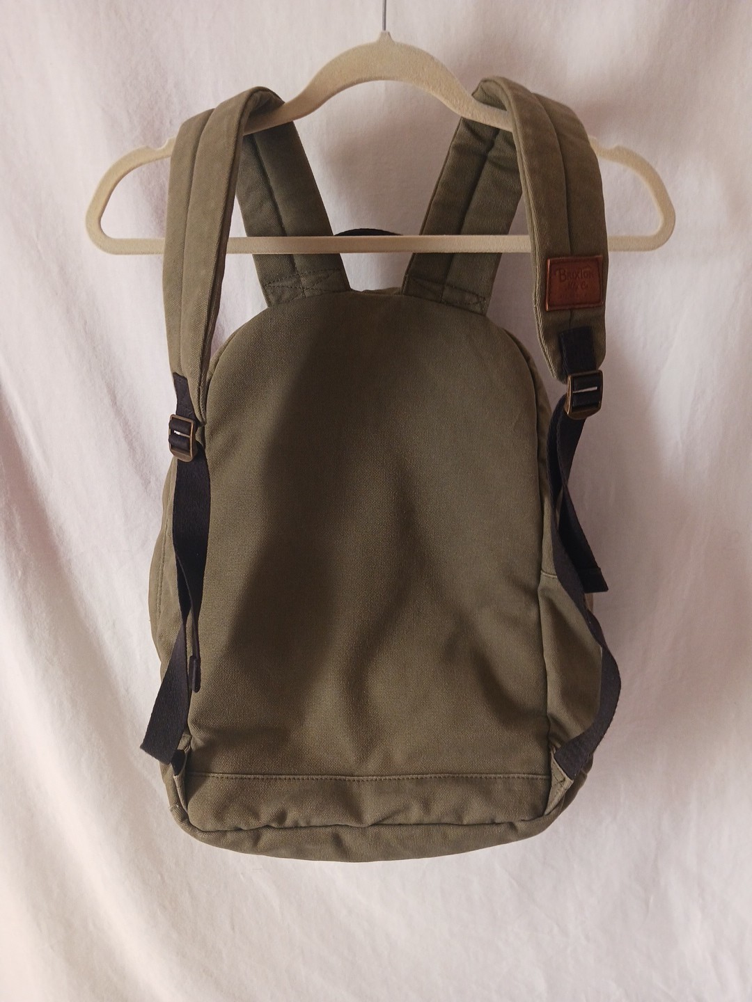 Brixton Olive Green Back Pack Canvas 100% Cotton – EUC