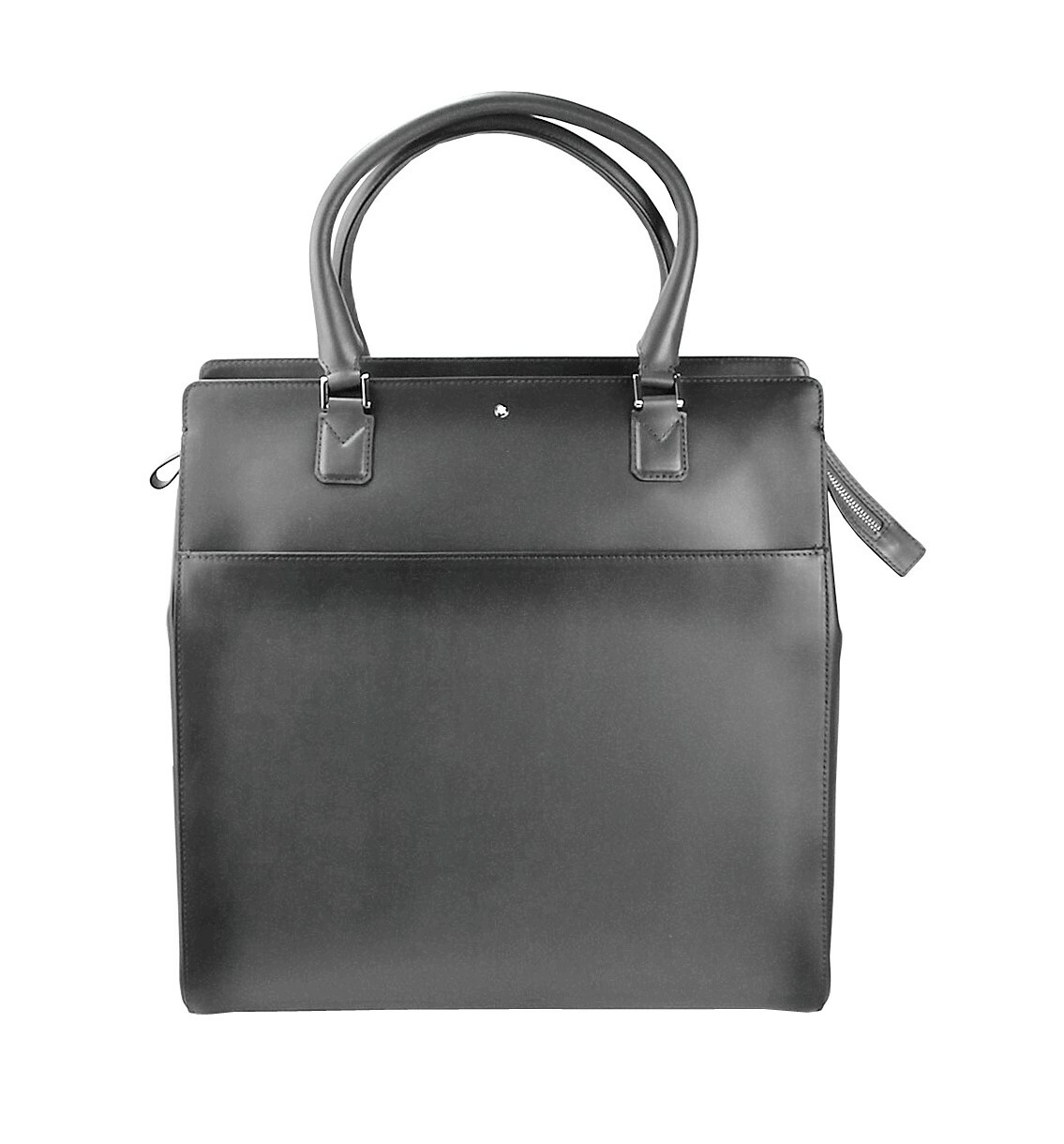 MONTBLANC MEISTERSTUCK SFUMATO LARGE VERTICAL TOTE LEATHER BAG 114505 FLANNEL