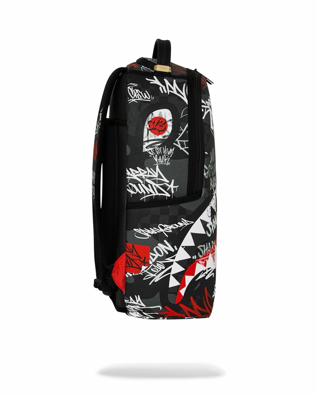 SPRAYGROUND LIMITED EDITION BACKPACK TAGGED UP BLACK RED GRAFFITI BANDIT BRANDED