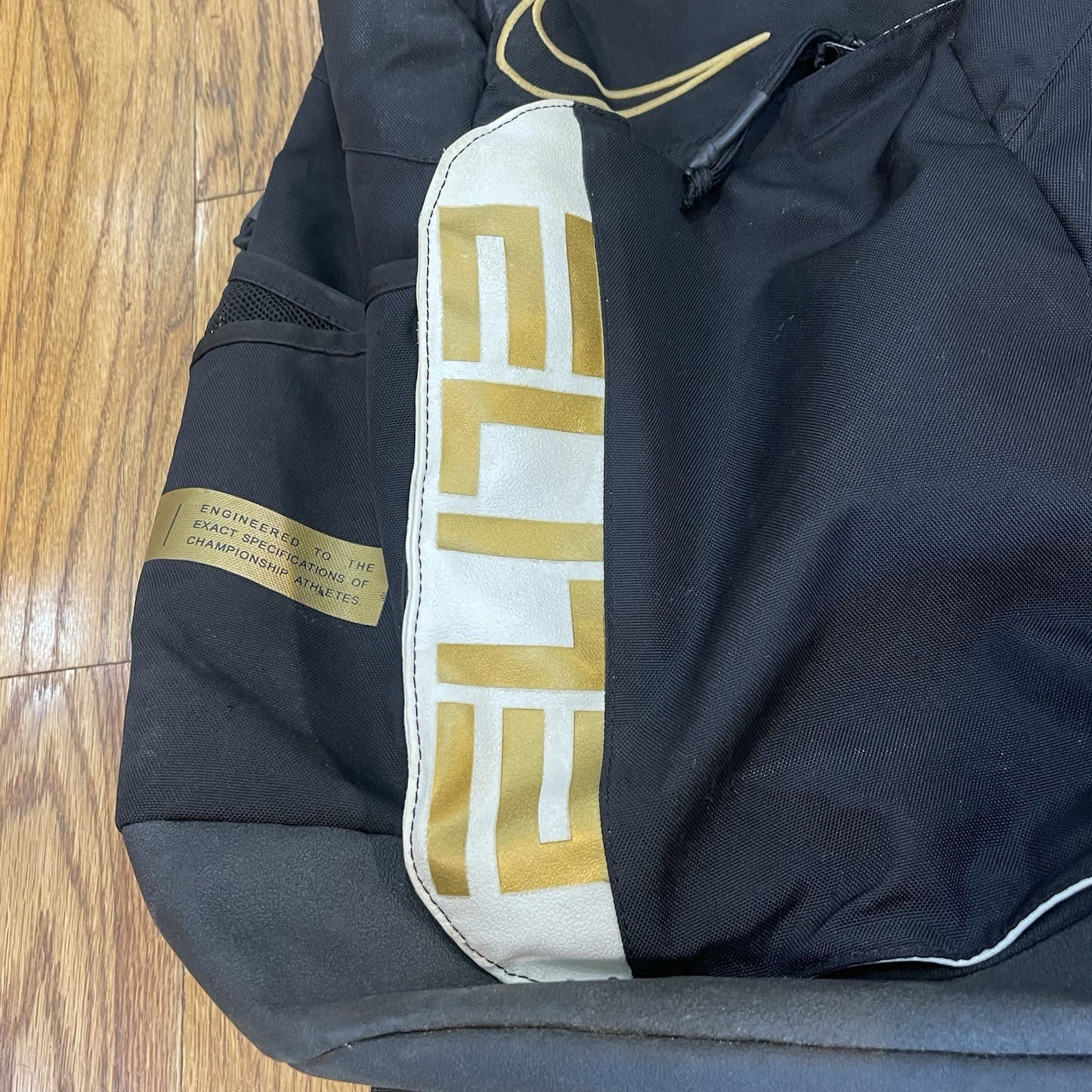 Nike Hoops Elite Pro Basketball Backpack Black/White/Gold Basketball BA6164 32L
