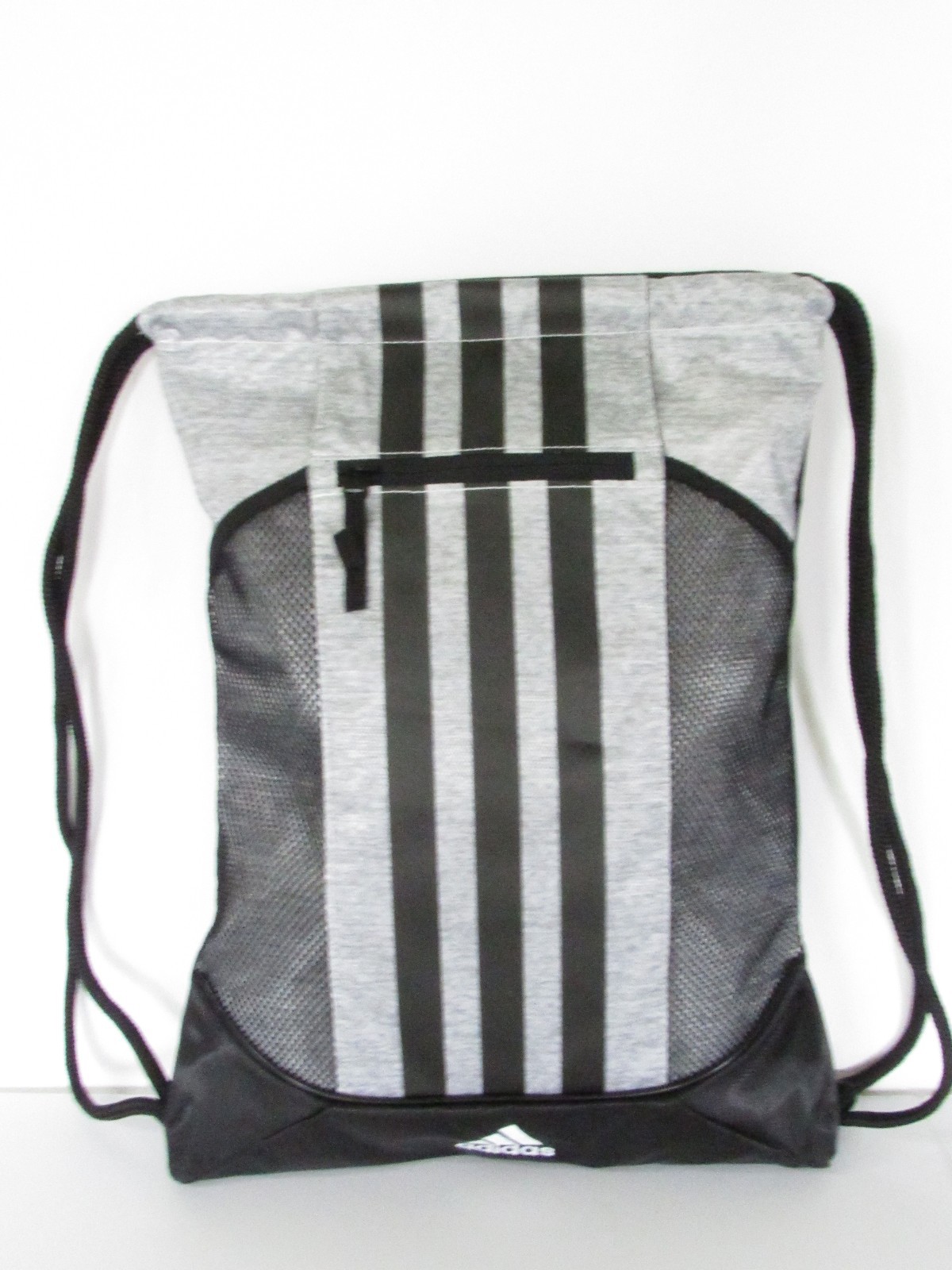 adidas 3-Striped Gym School Sports Sackpack 14″x18″ Select Black or Gray
