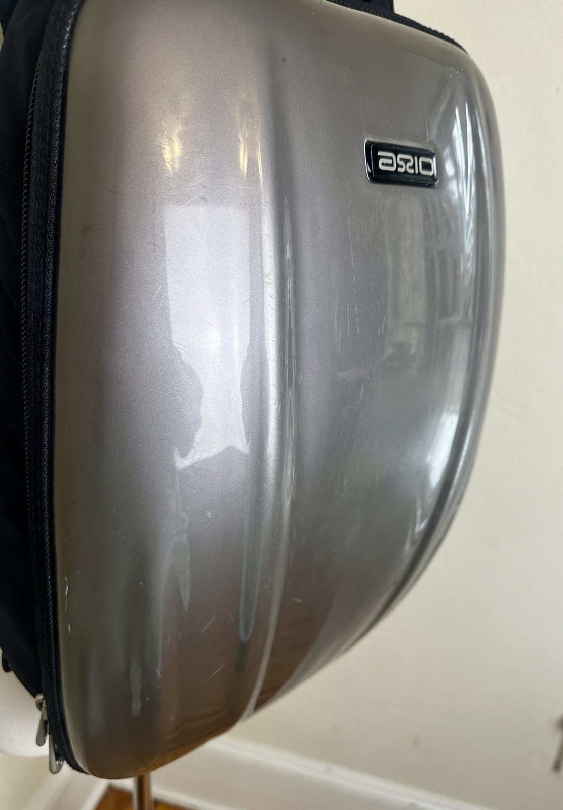 Axio Harodesign Hardshell Hardcase Backpack Motorcycle Laptop Slate Gray Silver
