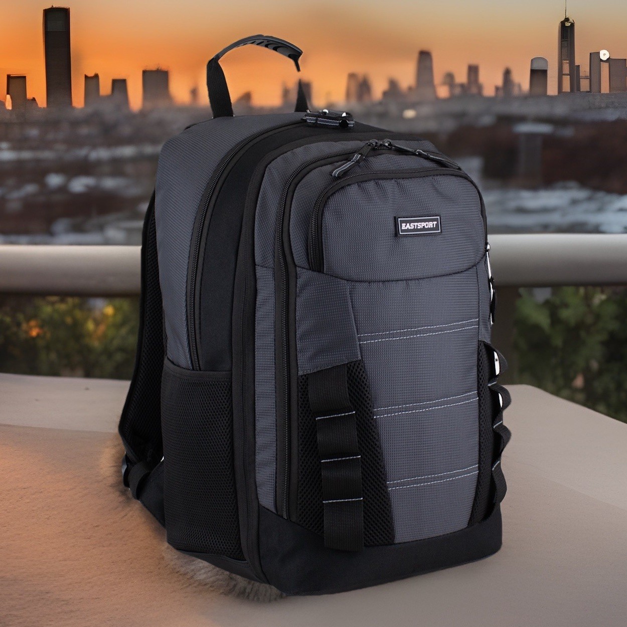 🆕Eastsport✨Unisex✨MVP EXPANDABLE Backpack✨Padded Tech & Bottle Pocket✨SureSnap