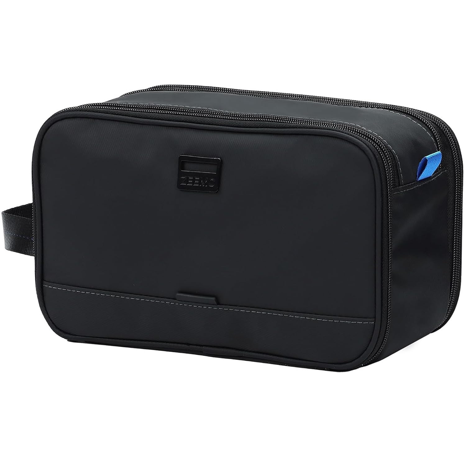 ZEEMO Travel Toiletry Bag for Men, Medium Water-Resistant Double-Sided Full-Open