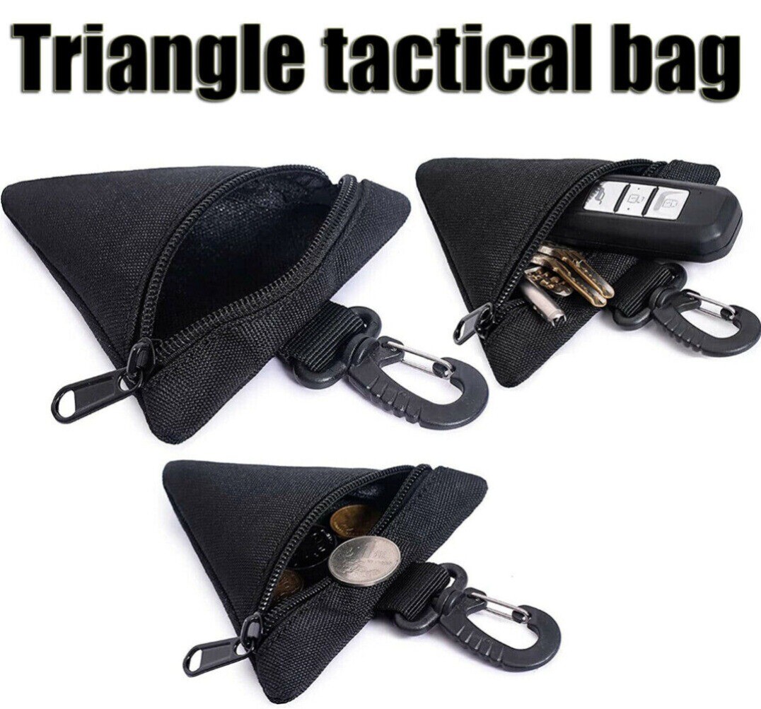 1/2/3 Pack Outdoor Triangular Sundry Bag Coin Pouch Purse Wallet Small Waist Bag