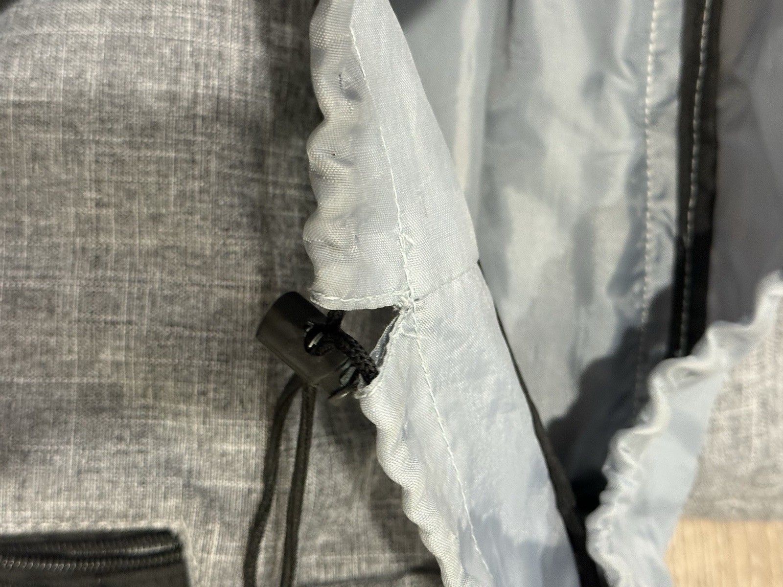 Origaudio Microsoft Computer Top Loader Buckle Flap Backpack Book Bag Gray NWOT