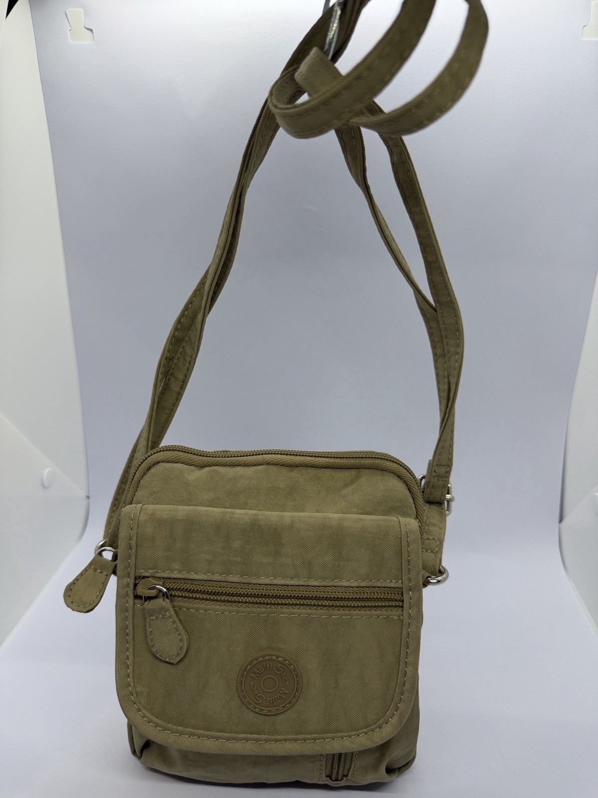 Olive Green Men’s Crossbody Messenger Bag – Unbranded