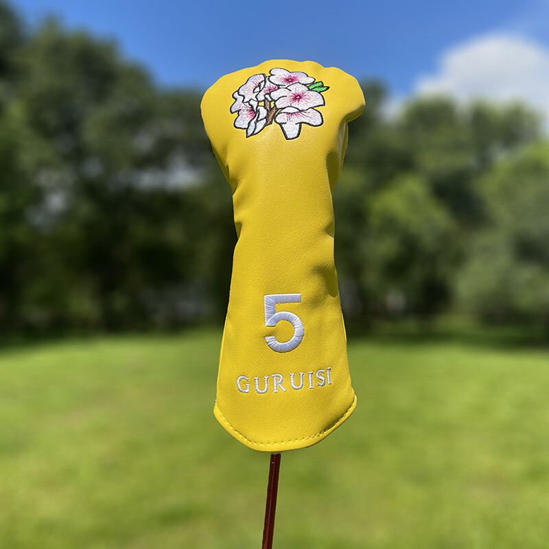 New Master Flower Golf Club Head Cover Driver Wood Hybrid Putter Cover Magnetic