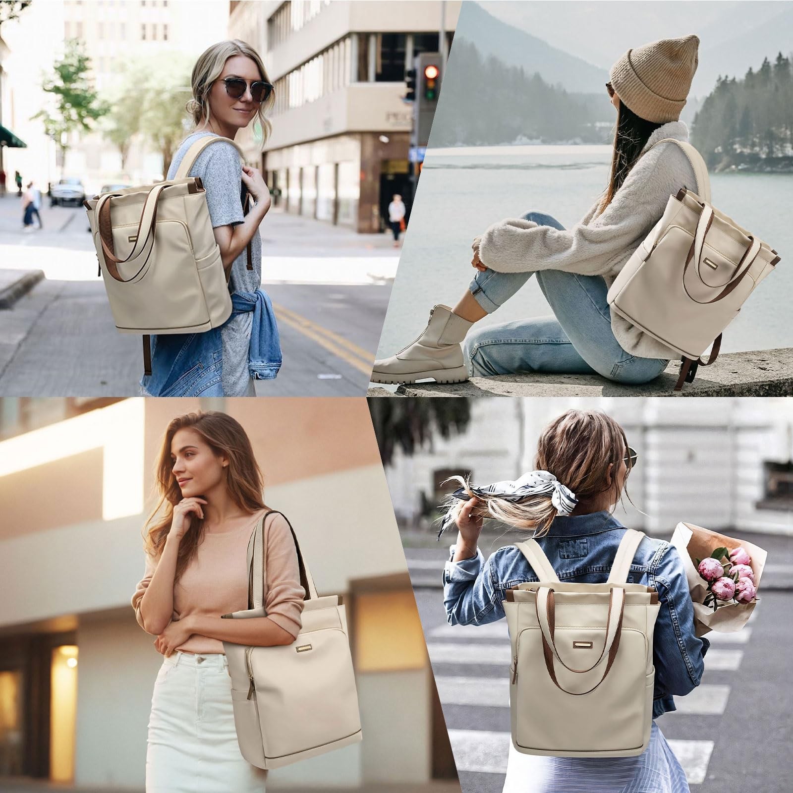 GOLF SUPAGS Convertible Laptop Backpack for Women Casual Daypack Notebook Tot…