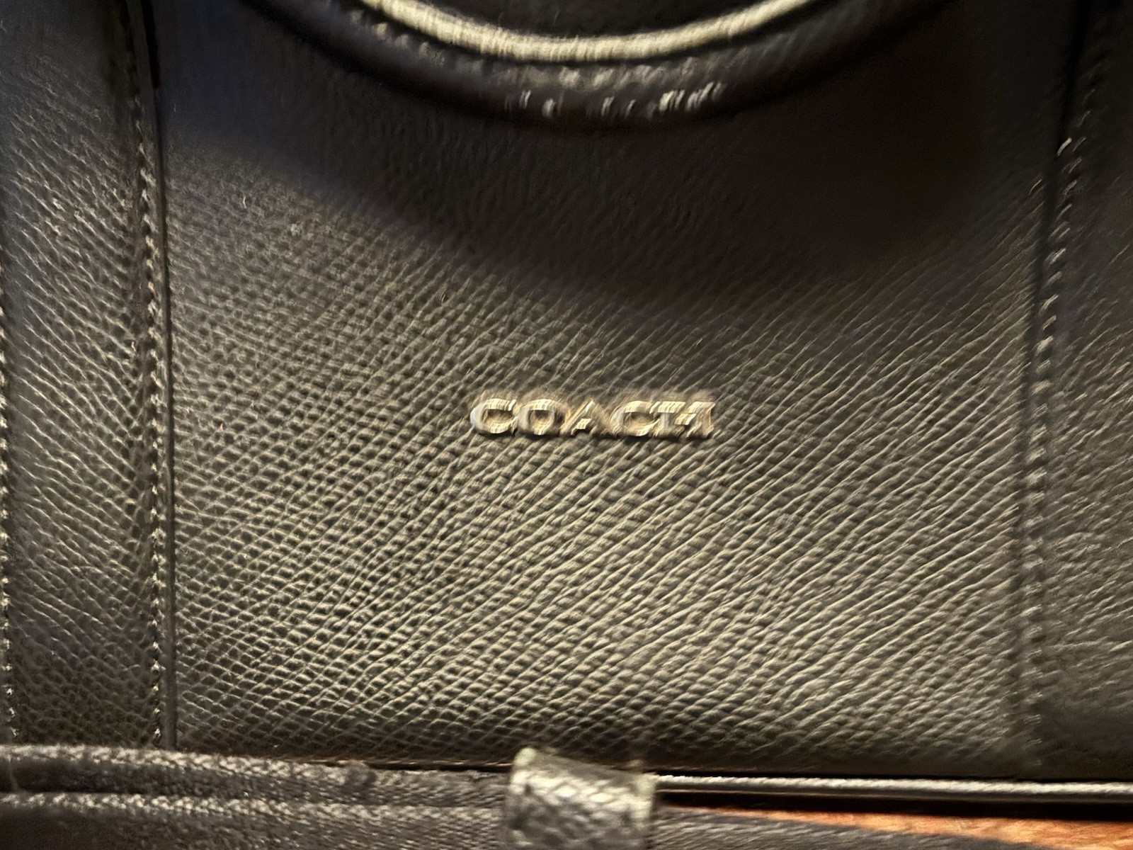COACH Leather Briefcase – Laptop Bag Black Men’s Luggage