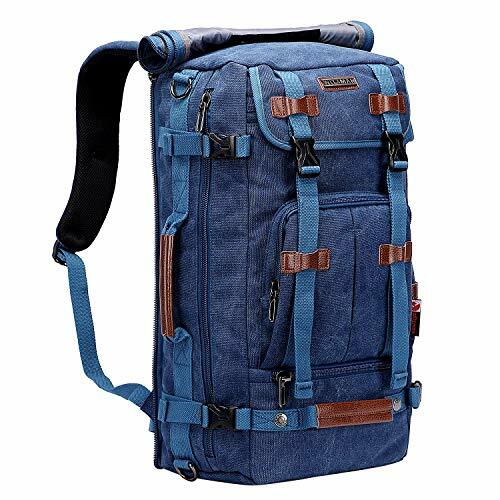 Canvas Backpack Vintage Travel Backpack Large Laptop 22″ (Classic Blue, Canvas)