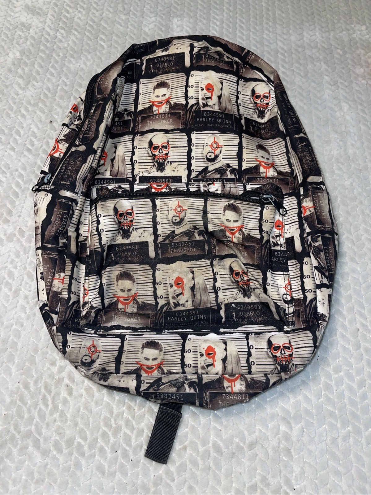 DC Comics Suicide Squad Backpack Harley Quinn Joker Bioworld School Bag