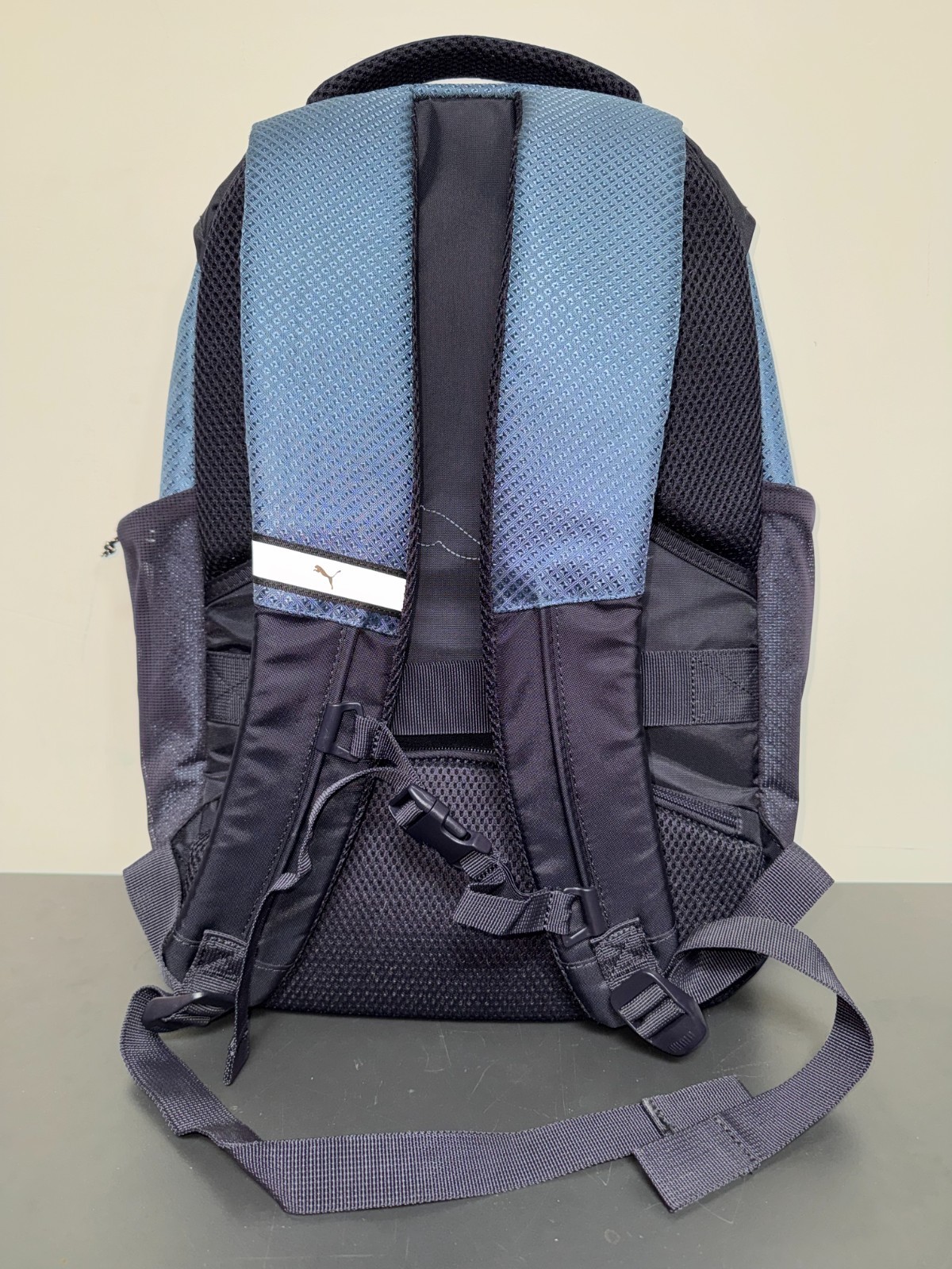 EUC PUMA Challenger Backpack Padded 15” Laptop Secret Pockets Blue Spacious