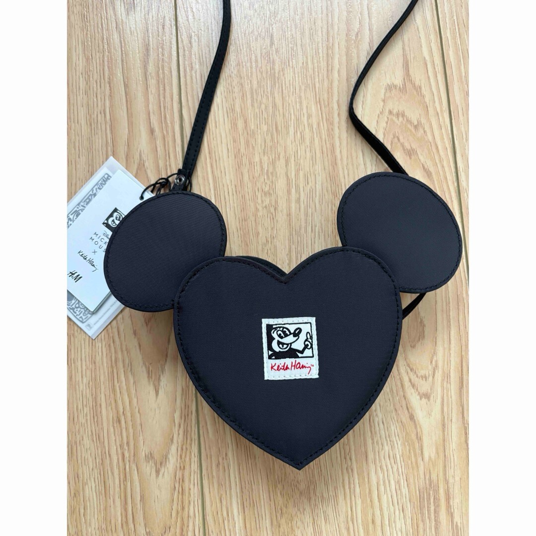H&M Keith Haring Heart Shaped Motif Design Shoulder Bag 100% recycled polyester