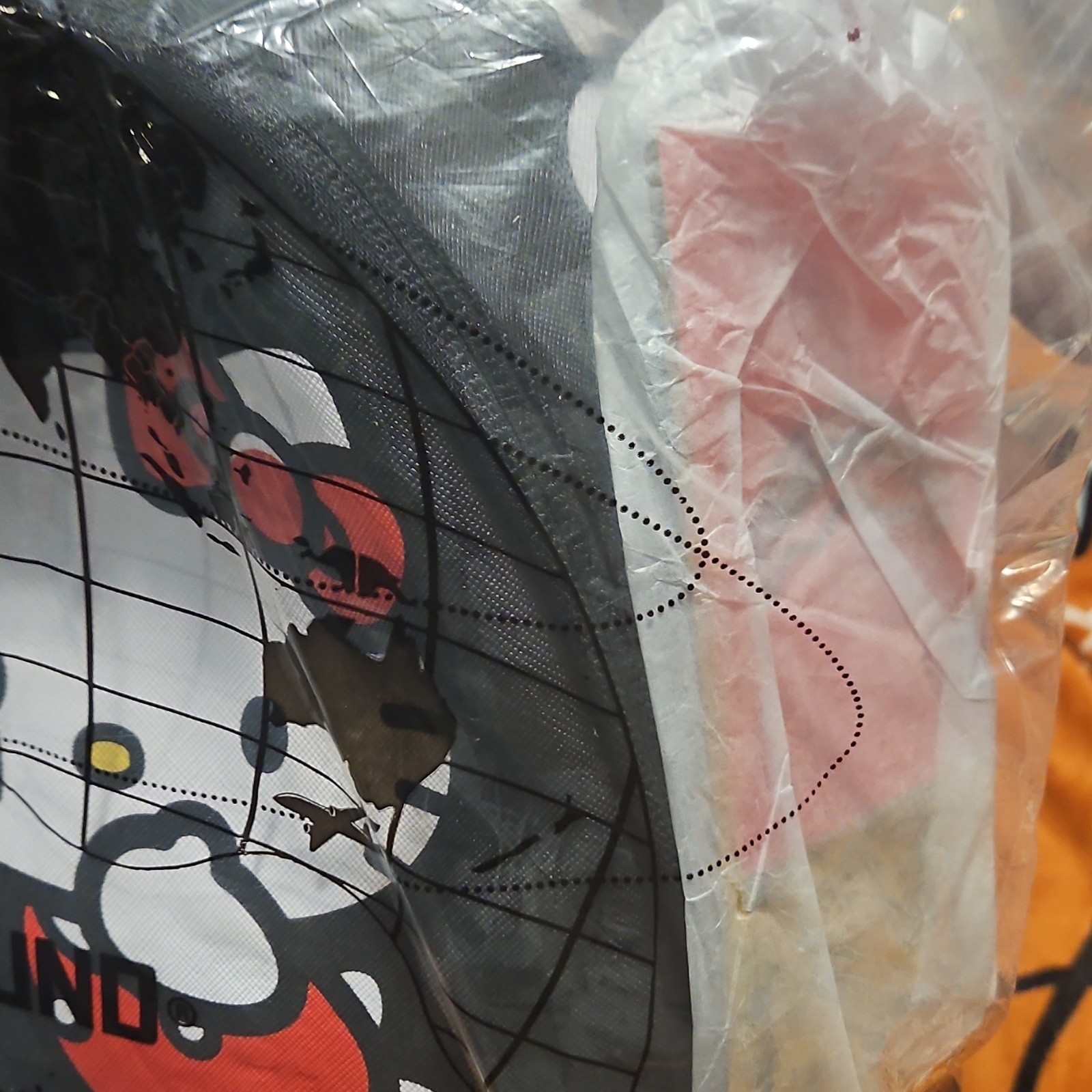 Sprayground Hello Kitty Graphic Print Large Backpack Black White Red Adjustable