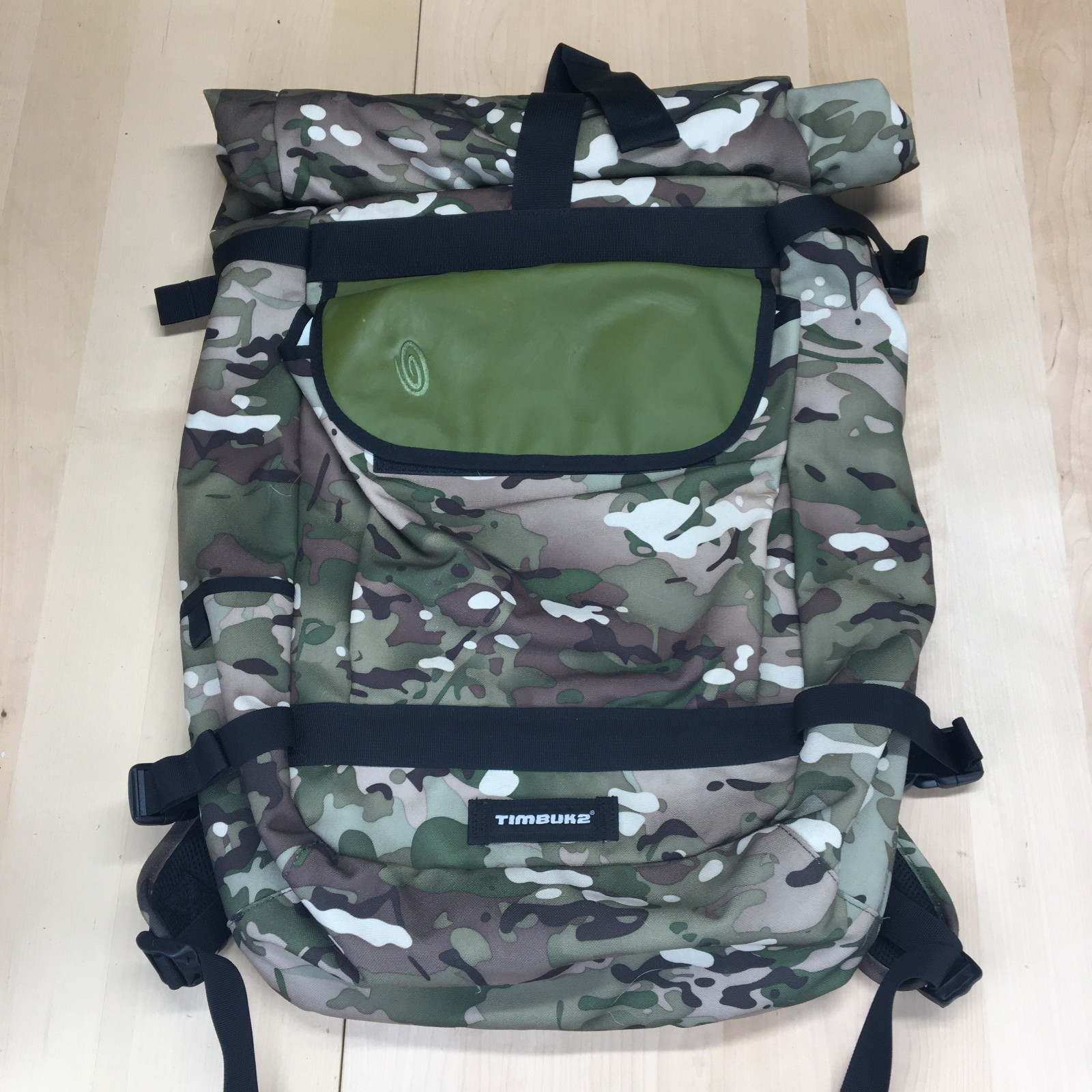 Timbuk2 Hemlock Multicam Roll Top Backpack Medium M Army Everyday RARE