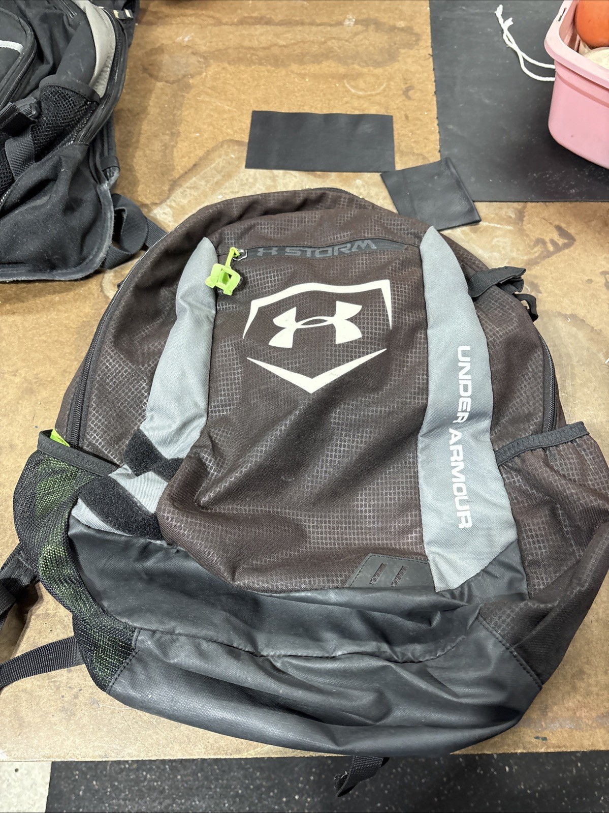 Under Armour UA Hustle 5.0 Backpack Black / Silver School Sports Bag 29L