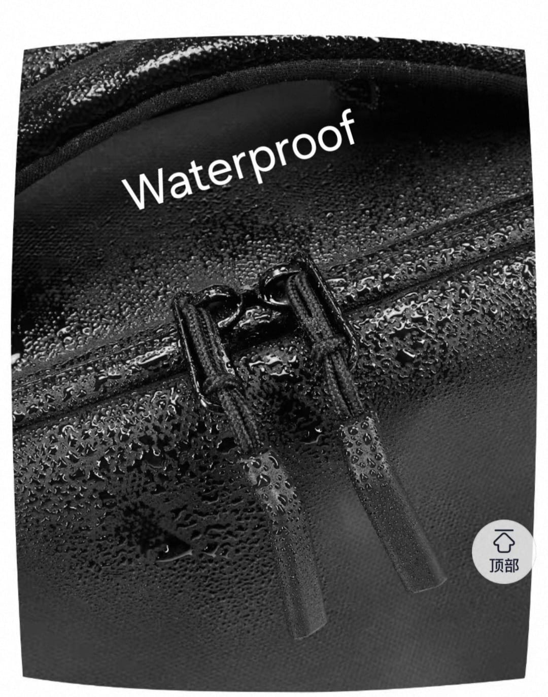 Sleek Black Travel Backpack