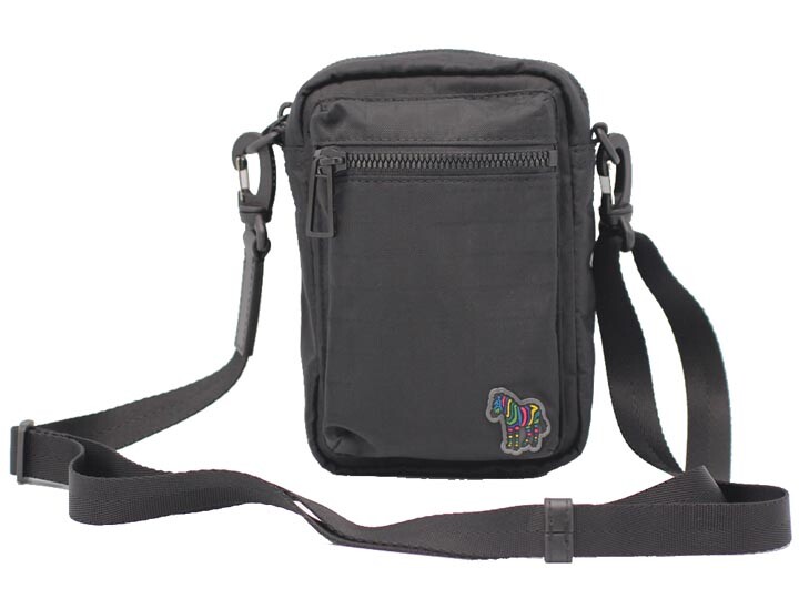 PS Paul Smith Shoulder Bag Nylon Black Zebra Crossbody Bag GL024025