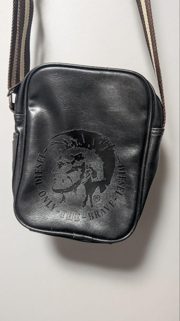 Diesel Men Shoulder Bag Black Only the Brave Brave Man 23x7x20cm Luxury Stylish