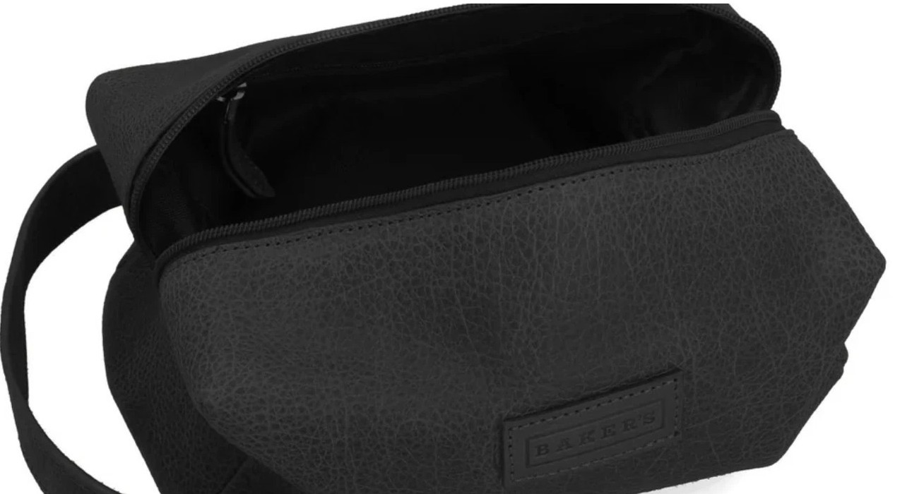NEW Baker’s Genuine Bison Dopp Travel Kit Toiletry Shoes Bag 11×5″ Made in USA