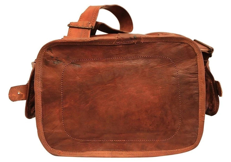 Leather Bag Backpack Laptop Men’s Rucksack Travel Vintage Brown New