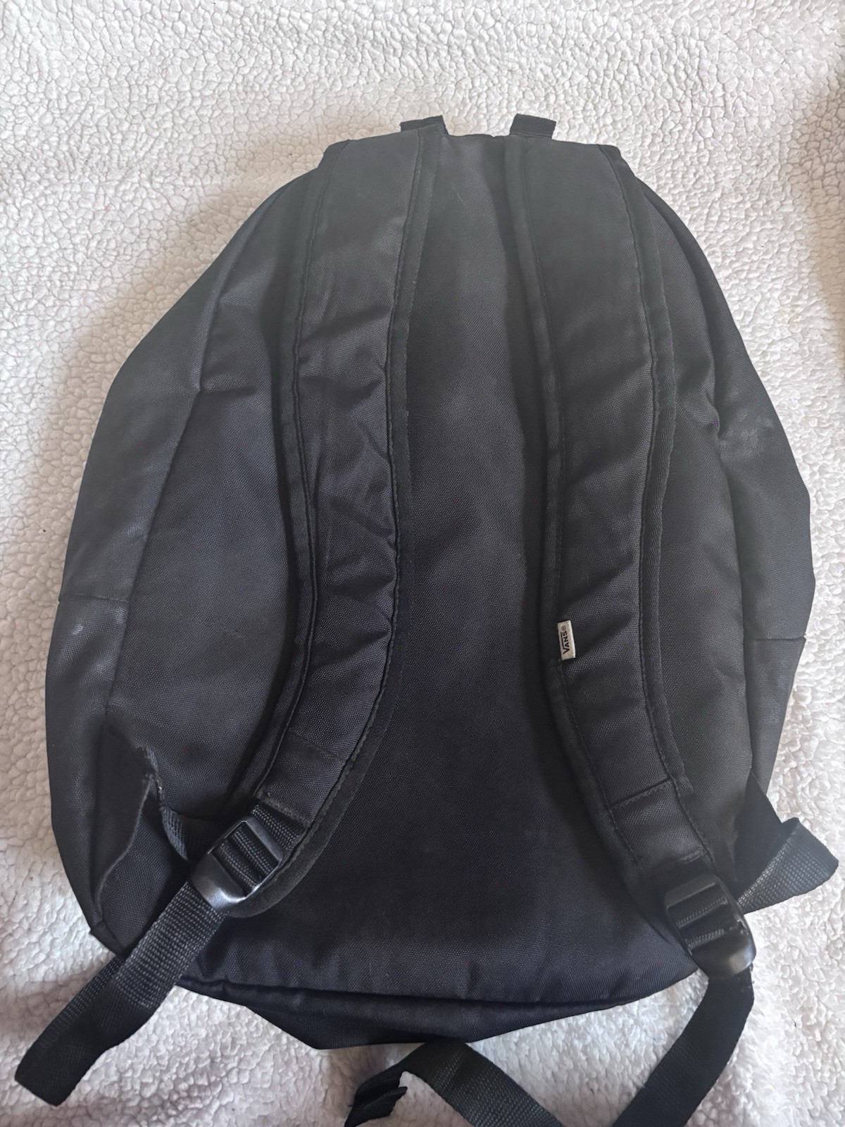 VANS – Preowned Full Size Black Leopard Print Bookbag