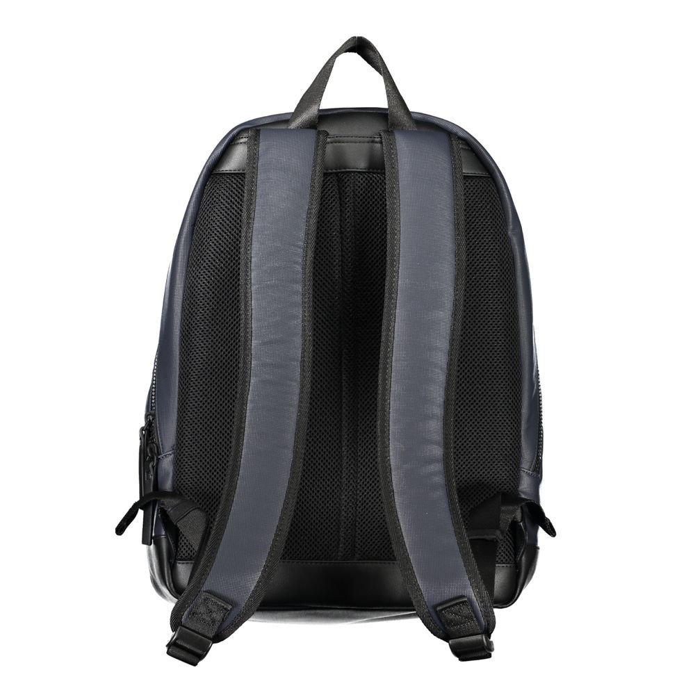 Tommy Hilfiger Blu Polyurethane Men Backpack 100% Authentic
