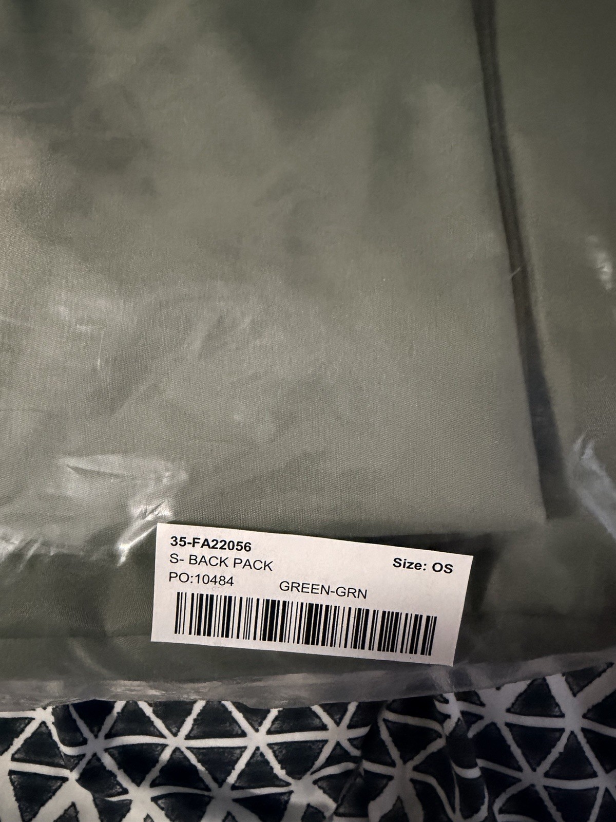 New Supervsn Studios Olive Satin Bookbag Backpack