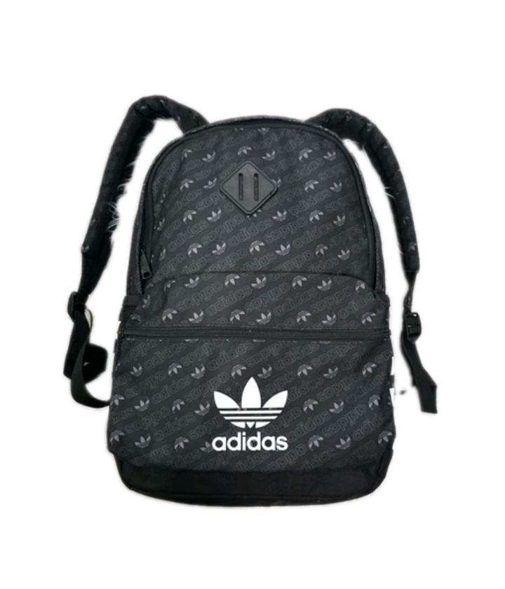Adidas Original Base Backpack 19″ x 13″ Black Forum Trefoil Logo Allover School