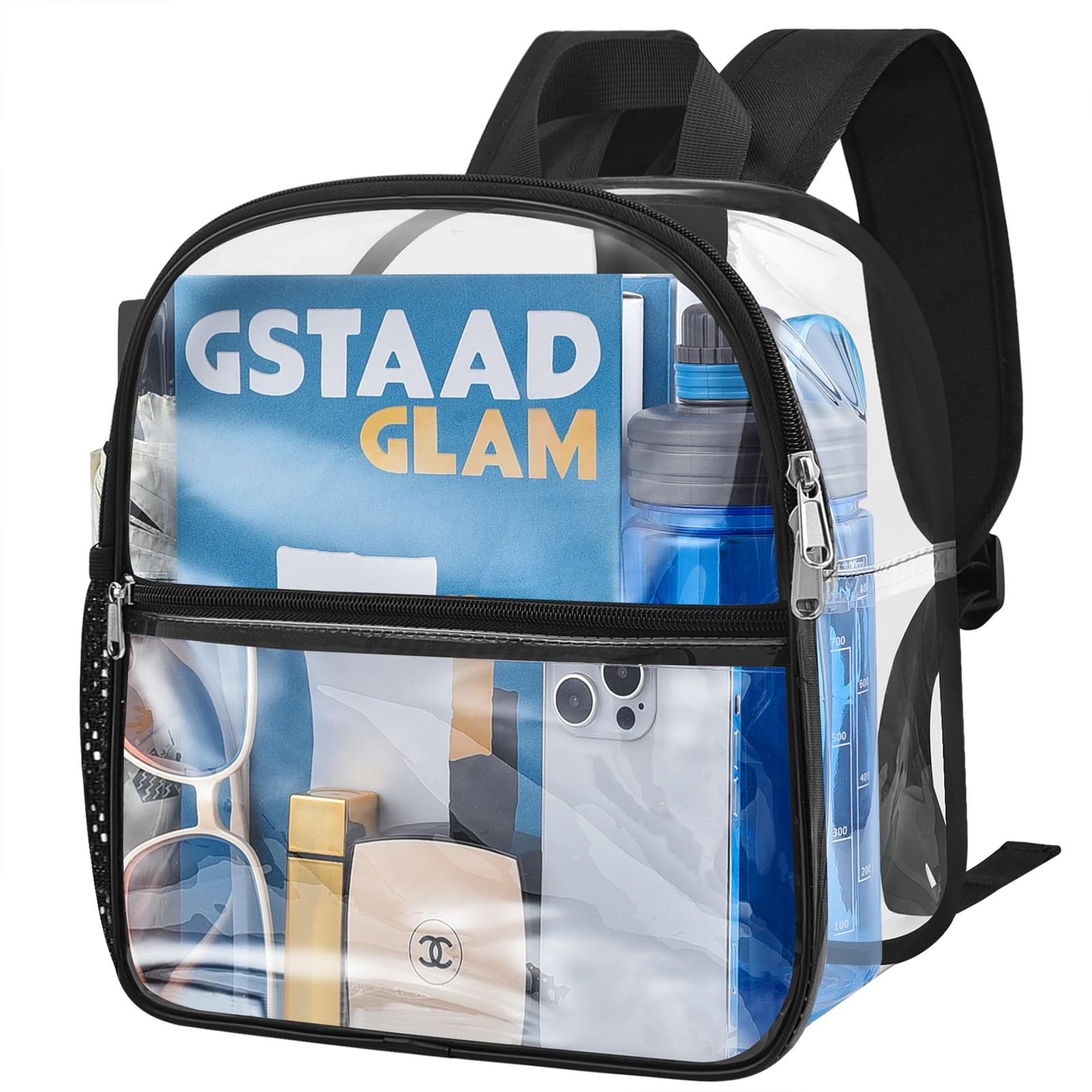 Clear Backpack Stadium Approved, Clear Bag 12 x 6 x 11 in, Small Transparent …