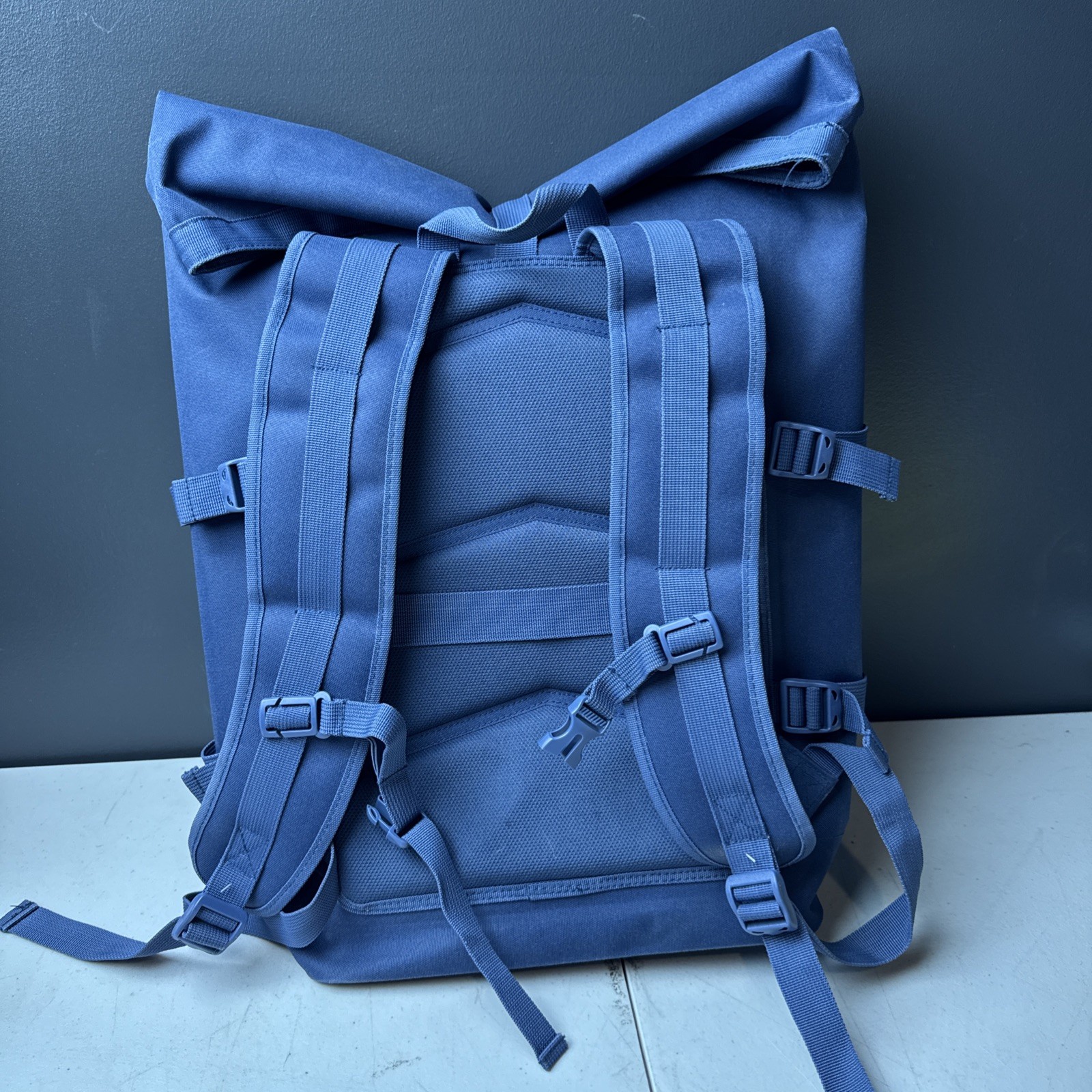 Got Bag Rolltop Backpack Water Resistant Laptop Sleeve Compartment in Blue