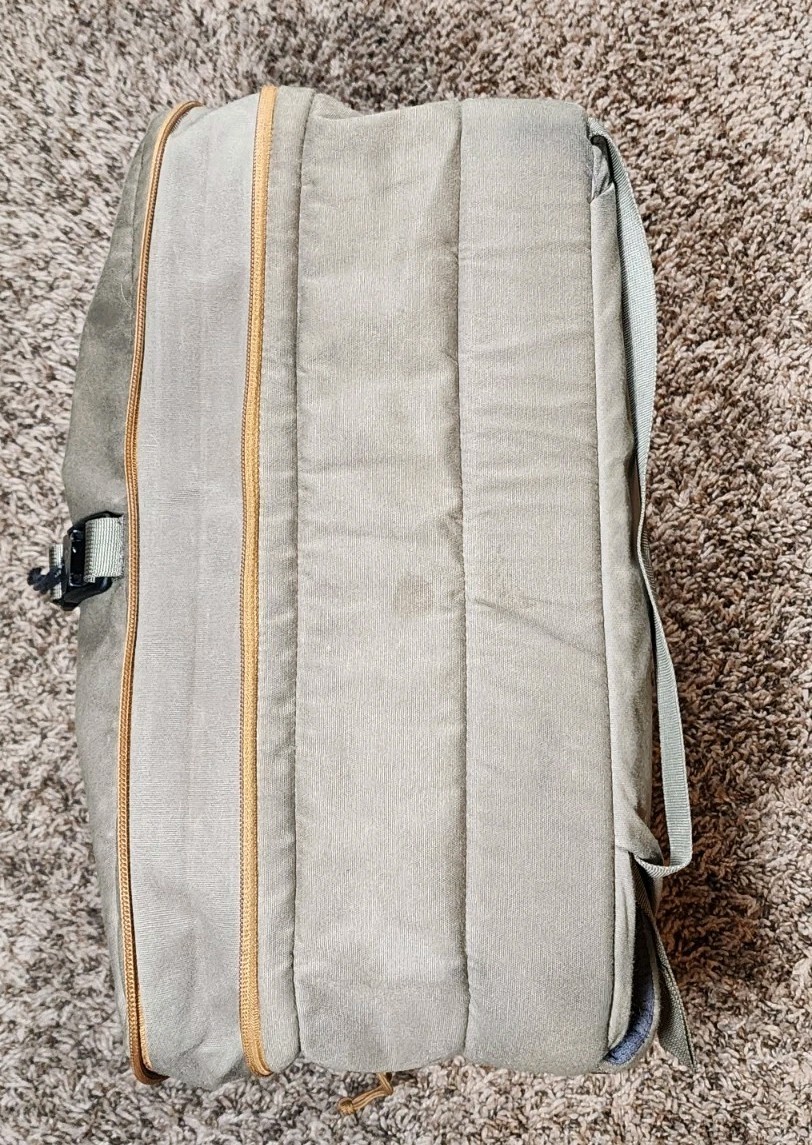 MYSTERY RANCH 3WAY Backpack Briefcase Tan Wood Waxed Canvas 22L Durable 3 WAY