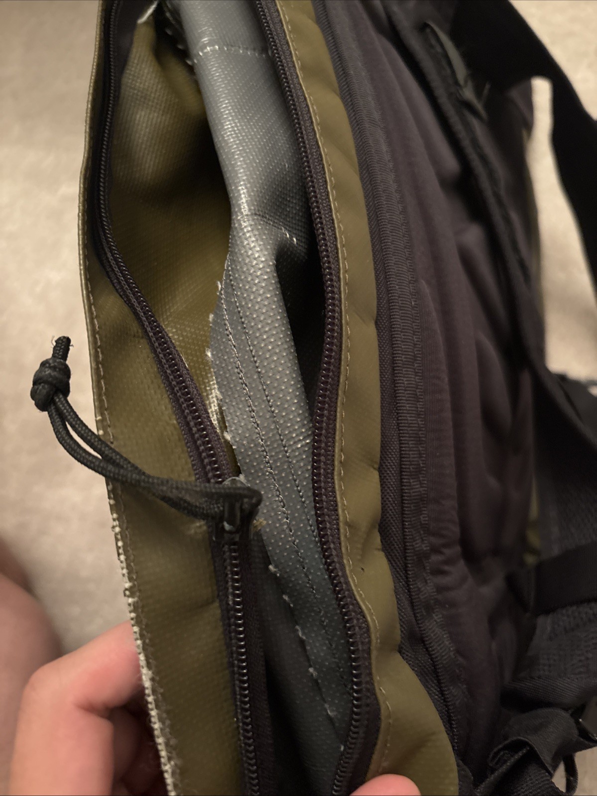 READ Chrome Assault Series Green Olive Water Resistant Rolltop Backpack