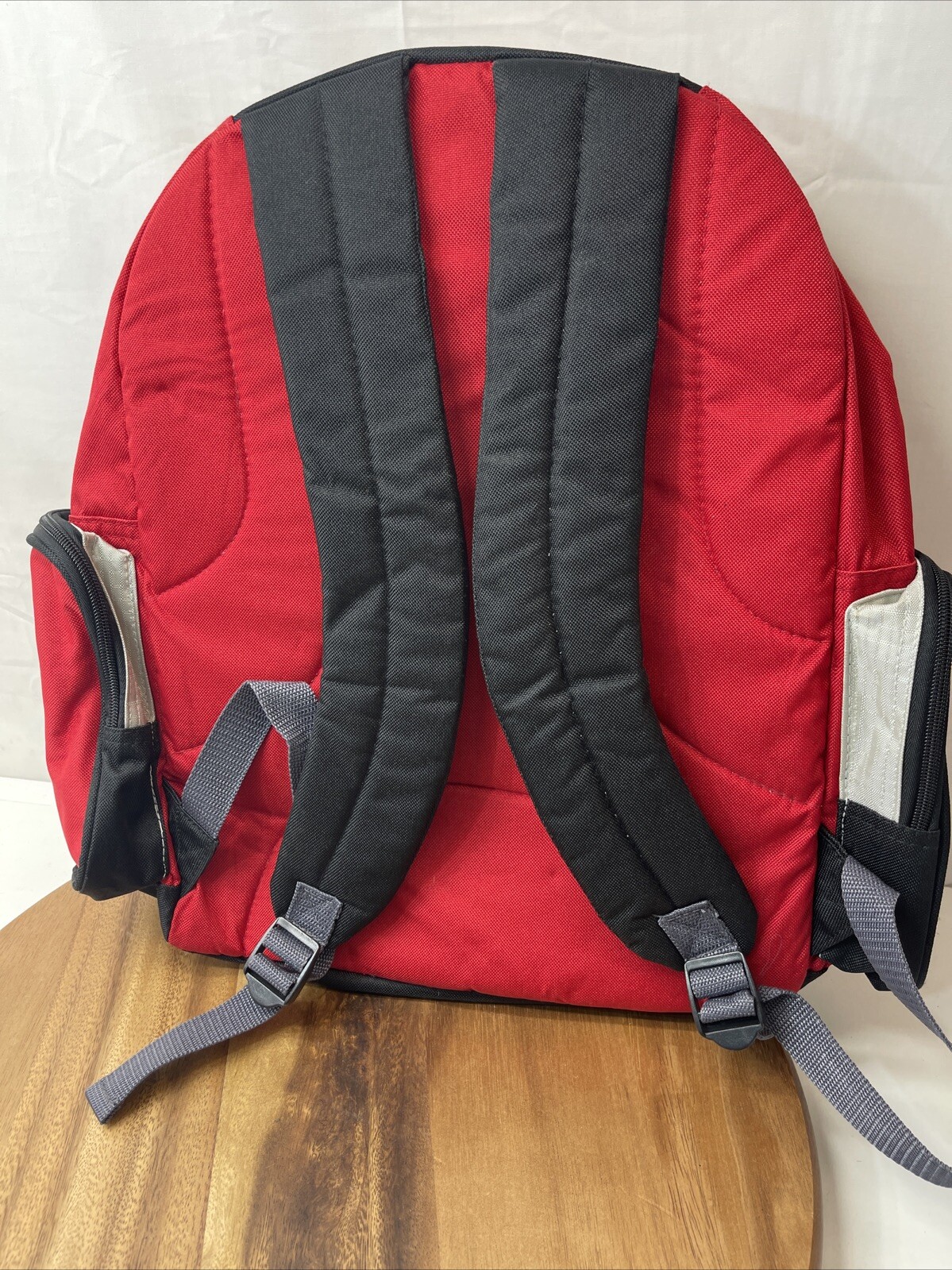 Trailmaker Backpack Classic Lightweight Travel 16.5″ Bookbag Red Black New