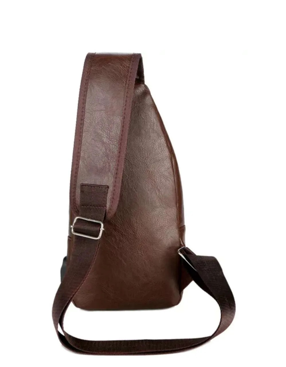 Simple and Fashionable Casual Solid Color PU Multifunctional USB Charging Zipper