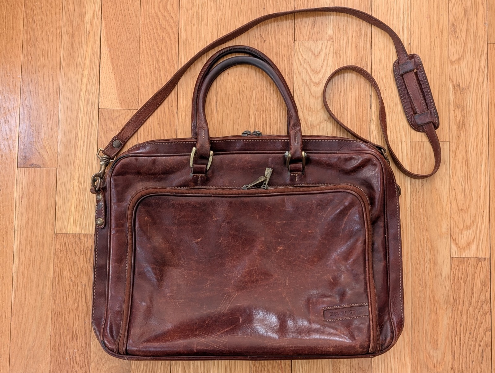 Chiarugi Men’s Brown Leather Classic 40cm Briefcase
