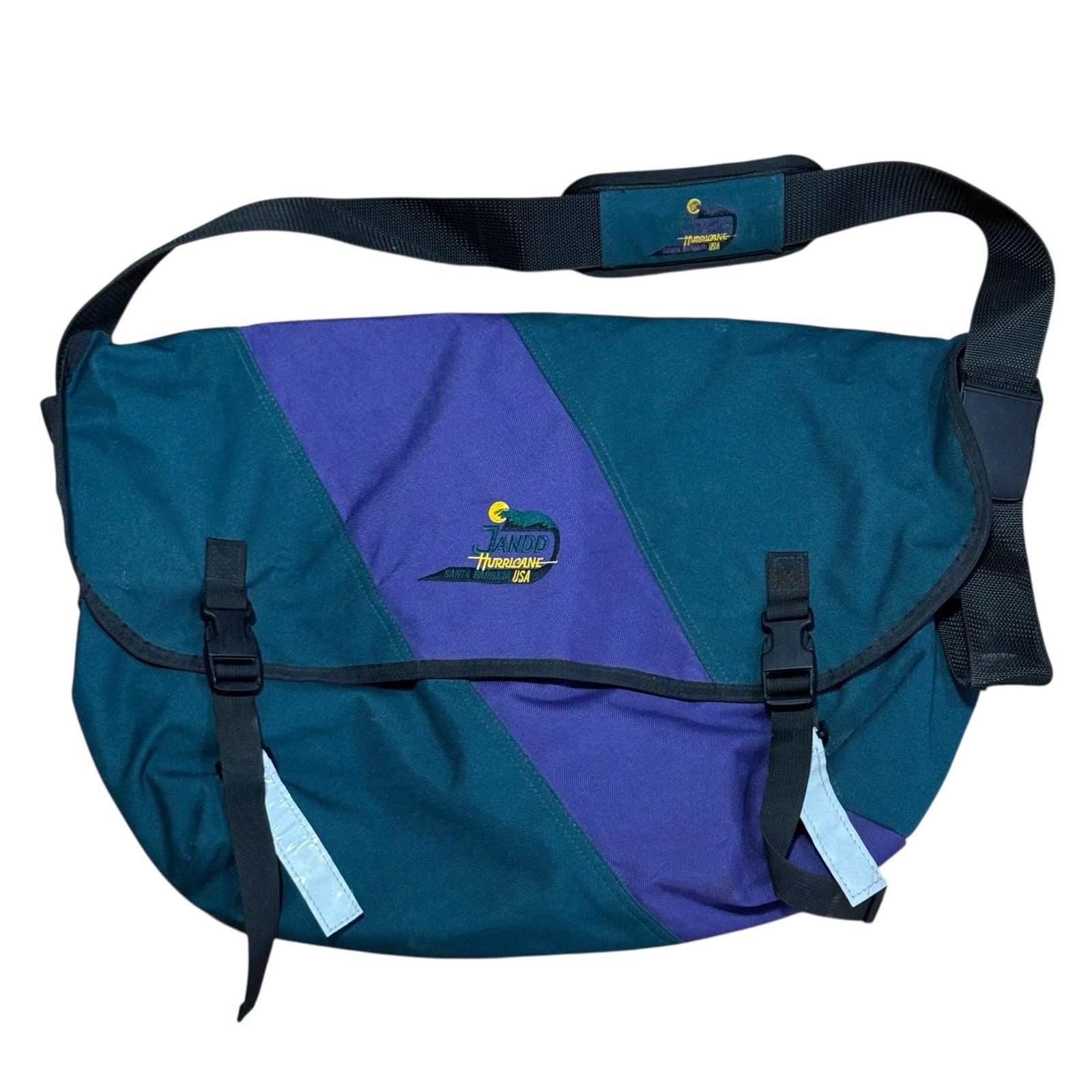 Jandd Hurricane Messenger Bag Mens Extra Large Multicolor Nylon Reflective USA