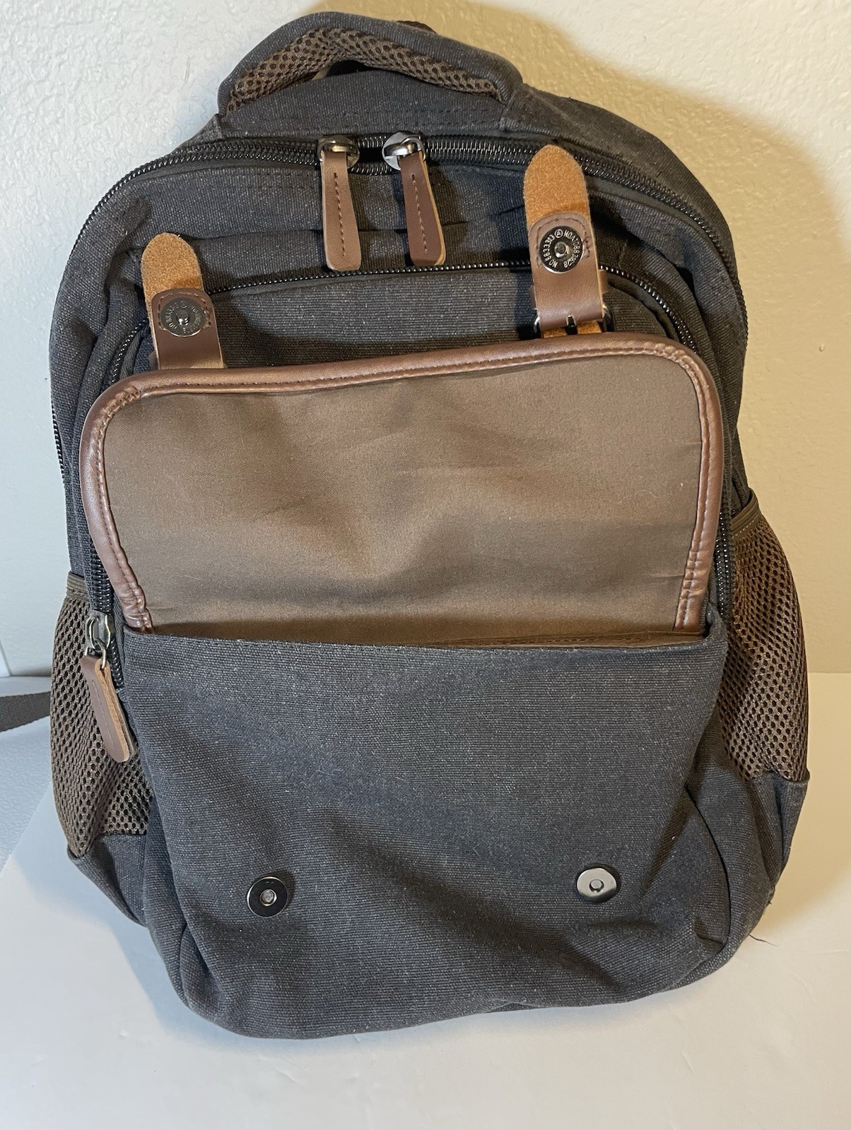 Laptop Backpack Black Brown School Work Hiking Backpack Ama Dablam