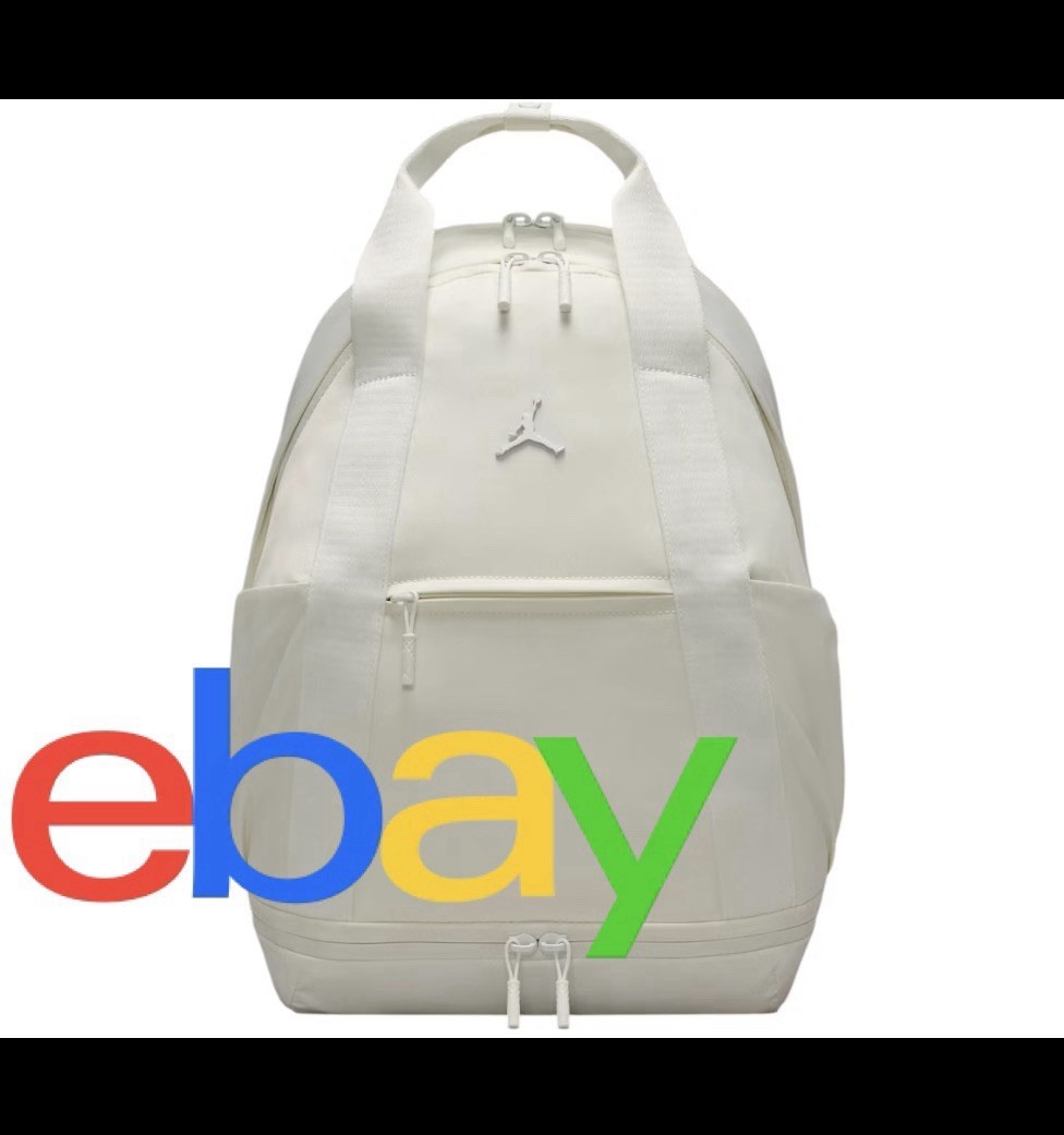 NIKE NEW! Jordan Alpha Backpack 28L Sail /cream/white, 15in Laptop, Shoe Garage
