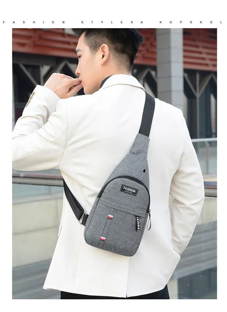 3 Colors Sling Shoulder Bag Nylon Chest Pack Crossbody Travel Mini Phone Packet