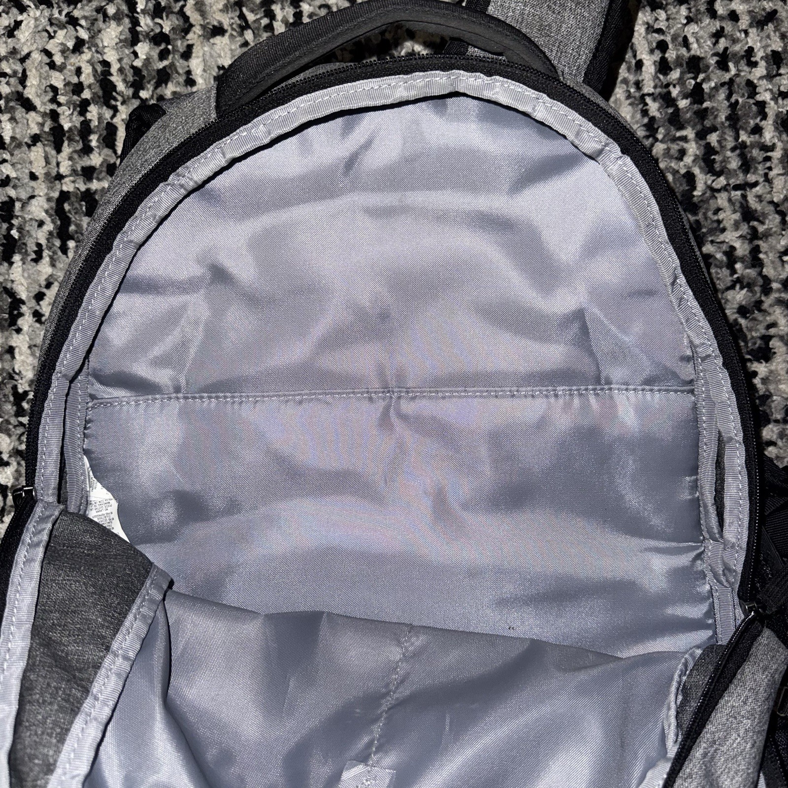 Under Armour Hustle 4.0 Unisex Backpack Heather Gray Black School Laptop Bag