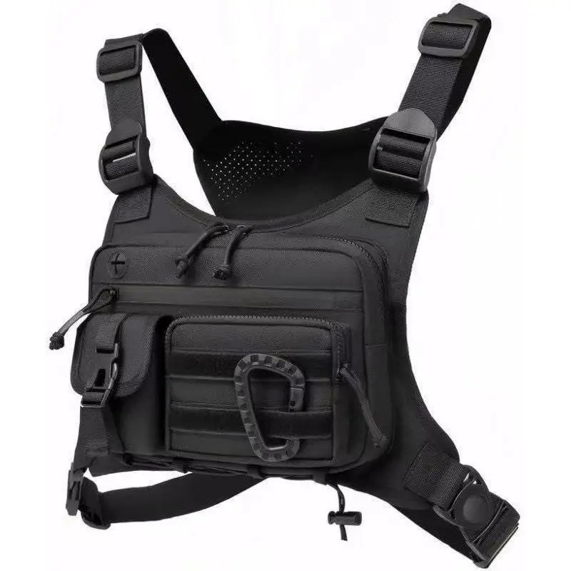 Running Chest Rig Bag Front Pouch EDC Pack Sports Vest for Men Women